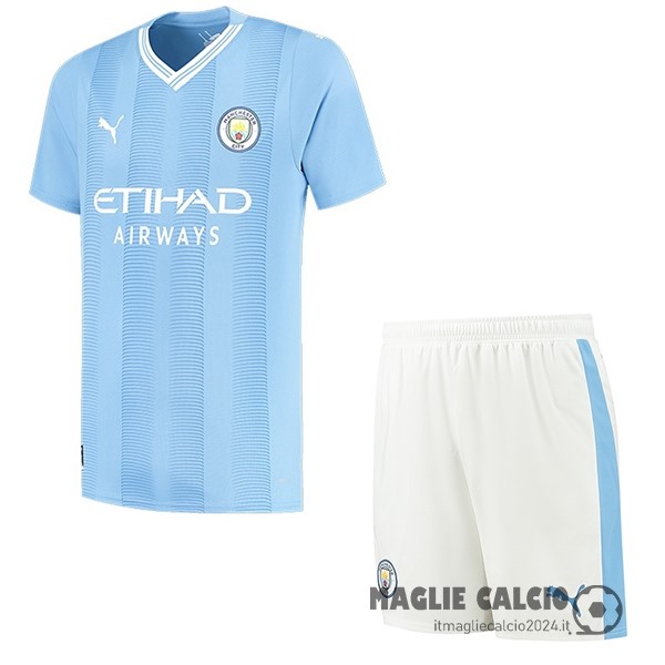 Prima Conjunto De Uomo Manchester City 2023 2024 Azul Creare Maglie Da Calcio