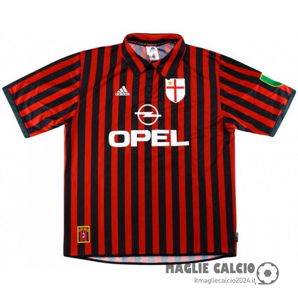 Prima Maglia AC Milan Retro 1999 2000 Rosso Creare Maglie Da Calcio