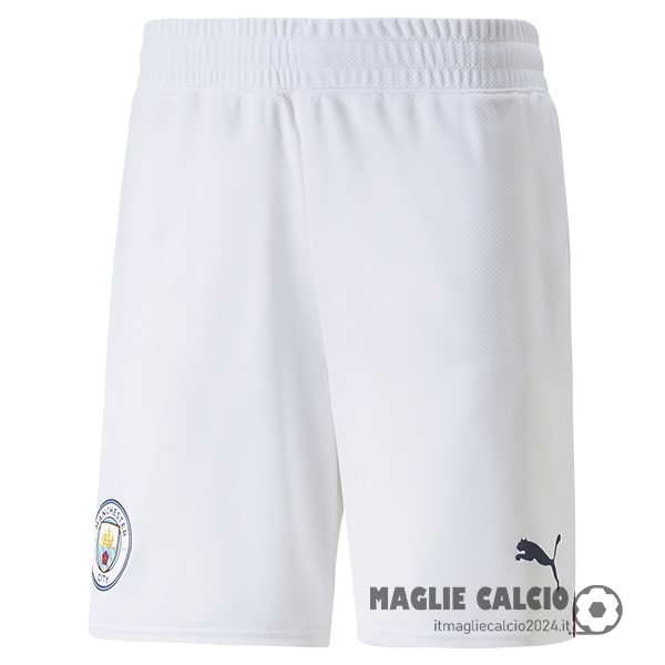 Prima Pantaloni Manchester City 2022 2023 Bianco Creare Maglie Da Calcio