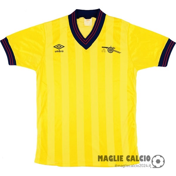 Seconda Maglia Arsenal Retro 1983 1984 Giallo Creare Maglie Da Calcio