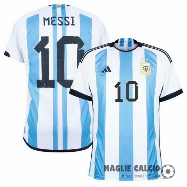 Thailandia NO.10 Messi Prima Maglia Argentina 2022 Azul Creare Maglie Da Calcio