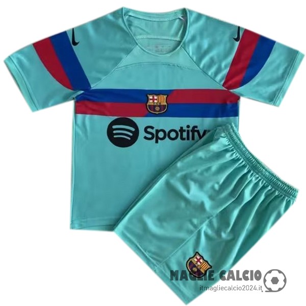 concetto Conjunto De Uomo Barcelona 2023 2024 Azul Verde Creare Maglie Da Calcio