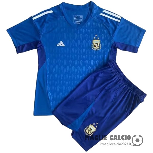 Portiere Conjunto De Uomo Argentina 2023 Blu Creare Maglie Da Calcio