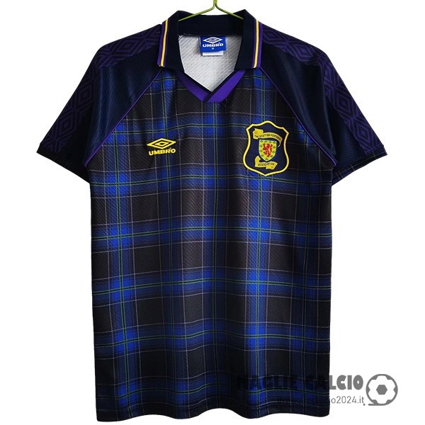 Prima Maglia Scozia Retro 1994 1996 Blu Creare Maglie Da Calcio